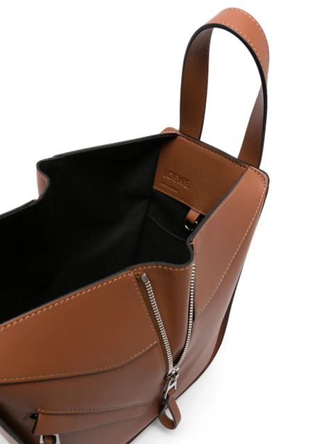 LOEWE Compact Hammock leather tote bag - Brown