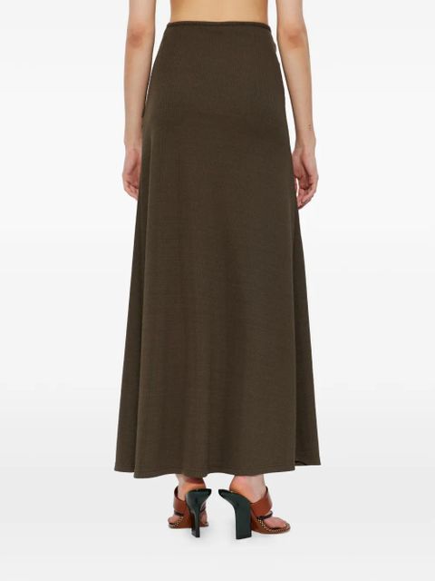 Christopher Esber buckle gathered skirt - Green