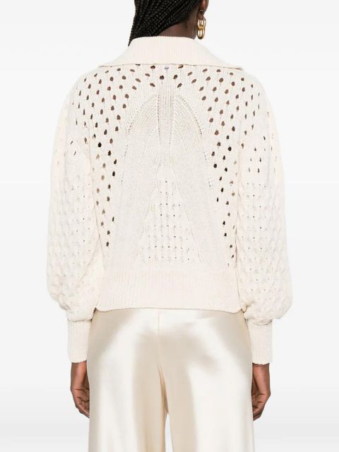 TWINSET lace-up sweater - Neutrals