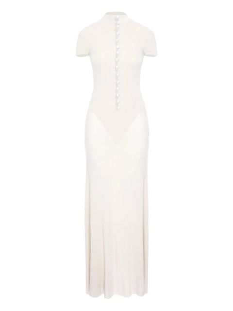 MANURÍ Mia button-detail maxi dress - White - zdjęcie produktu nr 1