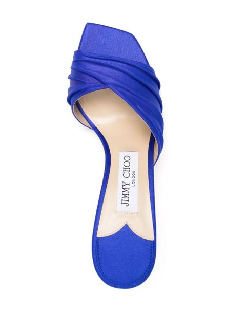Jimmy Choo Basil 75mm mules - Blue