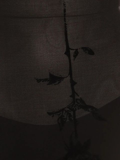 Jean Paul Gaultier floral-print midi dress - Black - zdjęcie produktu nr 1