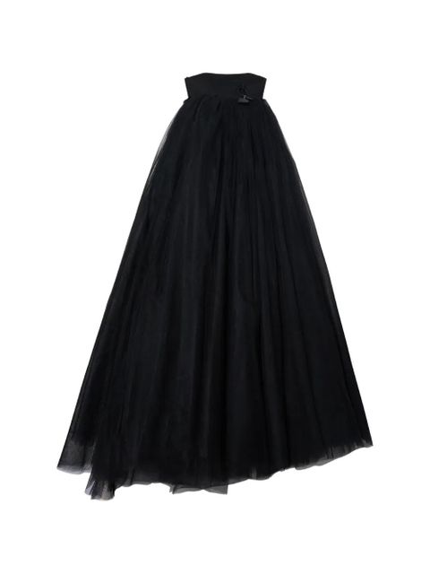 Off-White strapless tulle dress - Black - zdjęcie produktu nr 2