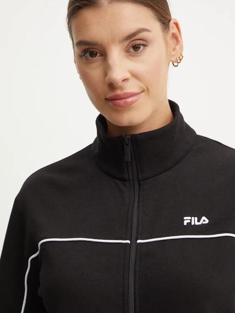 Fila bluza Lauka damska kolor czarny gładka FAW0909