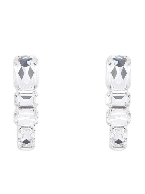 AREA crystal wrap earrings - Silver