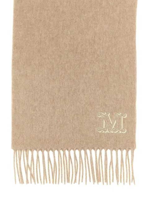 Max Mara logo-detail fringed stole - Neutrals - zdjęcie produktu nr 2