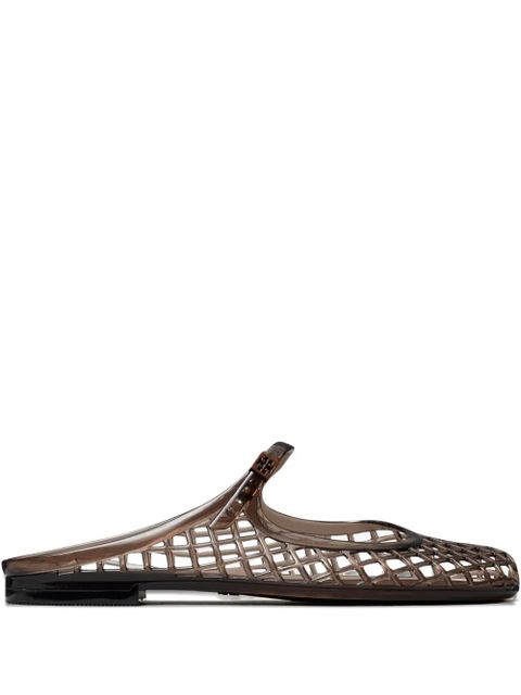 Tory Burch perforated-design slides - Brown - zdjęcie produktu nr 1