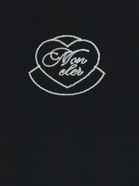 Moncler heart-logo T-shirt - Black - zdjęcie produktu nr 2