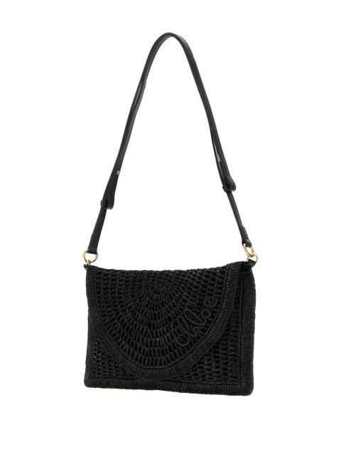 Chloé Summer Banana raffia shoulder bag - Black - zdjęcie produktu nr 2
