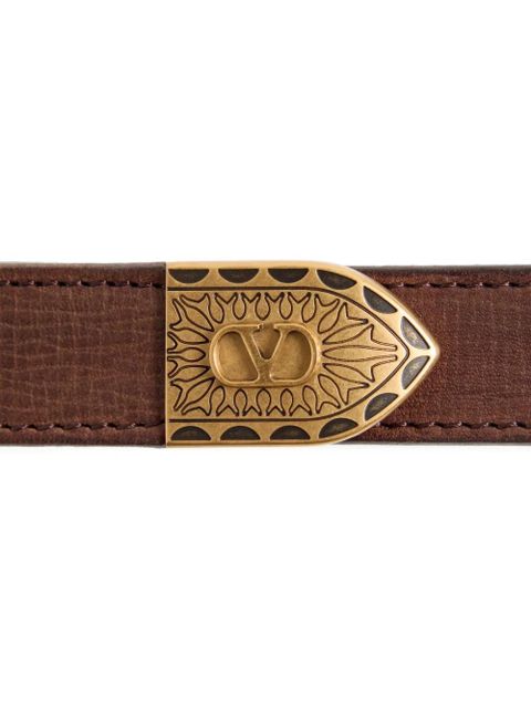 Valentino Garavani 20mm VLogo Signature belt - Brown - zdjęcie produktu nr 2