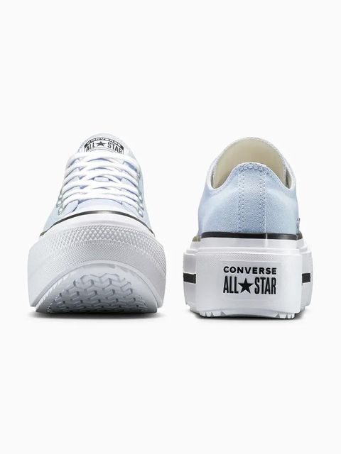 Converse tenisówki Chuck Taylor All Star Lift Double Stack kolor niebieski A16285C