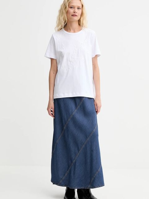 MUNTHE t-shirt bawełniany PIRIS - zdjęcie produktu nr 1