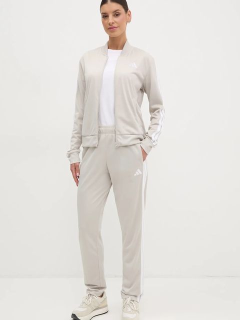 adidas dres 3-Stripes damski kolor szary JD2686 - zdjęcie produktu nr 1