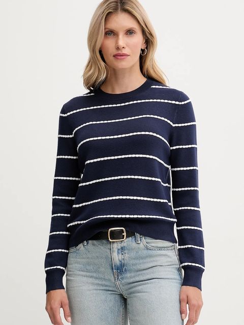 United Colors of Benetton sweter damski kolor granatowy lekki 104ME10EB - zdjęcie produktu nr 1