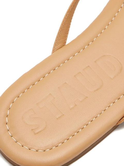 STAUD leather thong sandals - Neutrals