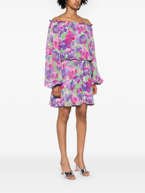 ROTATE BIRGER CHRISTENSEN x Reina Olga floral-print minidress - Purple