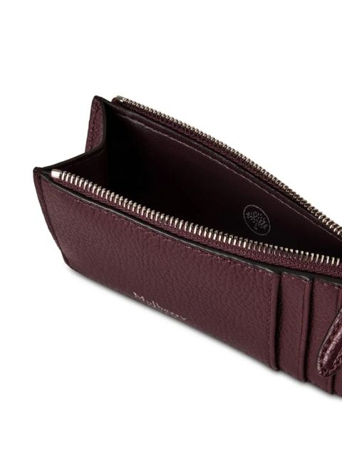 Mulberry zip-pocket card holder - Purple