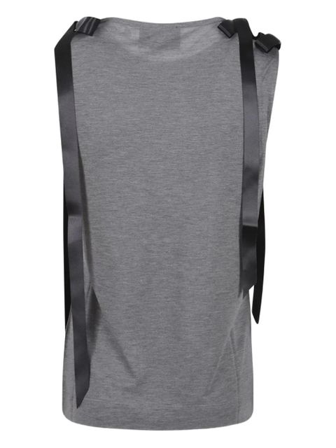 Simone Rocha bow-embellishment top - Grey - zdjęcie produktu nr 2