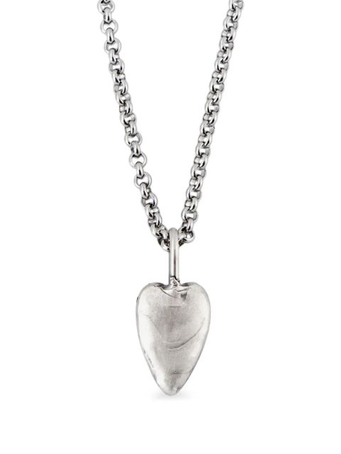Poison Drop Lab heart chain necklace - Silver
