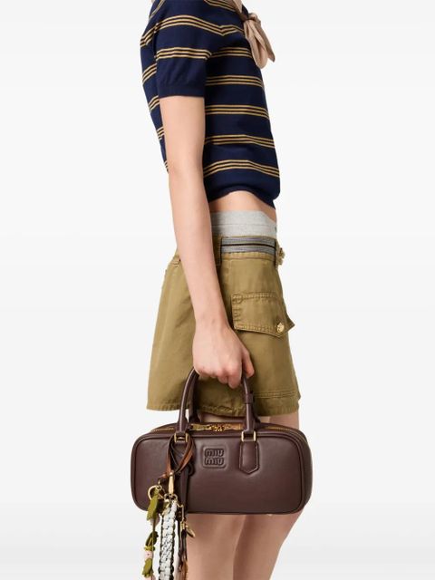 Miu Miu garment-dyed cotton miniskirt - Green