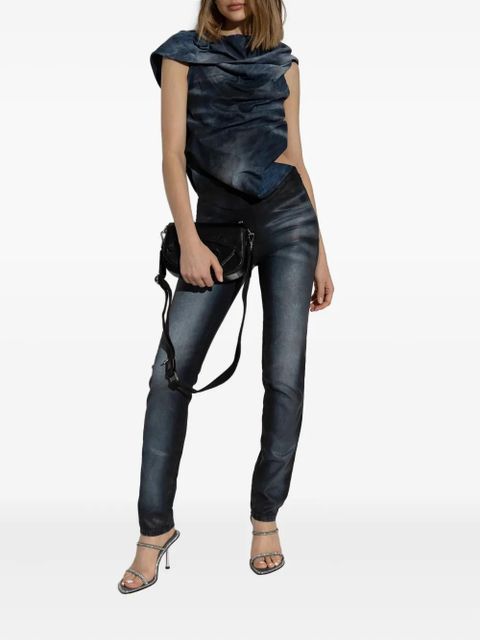 Diesel asymmetric-design jumpsuit - Blue