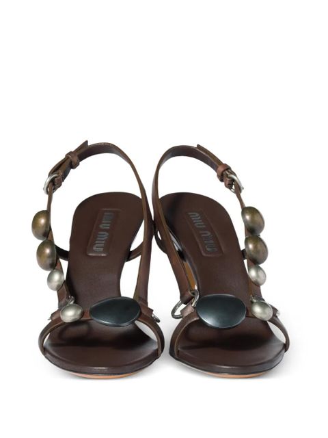 Miu Miu ankle-strap sandals - Brown