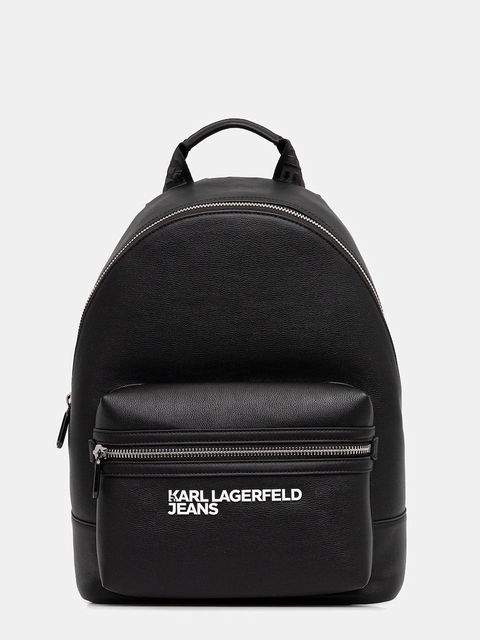 Karl Lagerfeld Jeans plecak kolor czarny duży z aplikacją A4M30314 - zdjęcie produktu nr 1