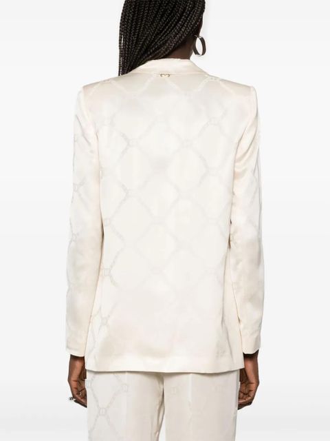 TWINSET Oval T-jacquard blazer - Neutrals