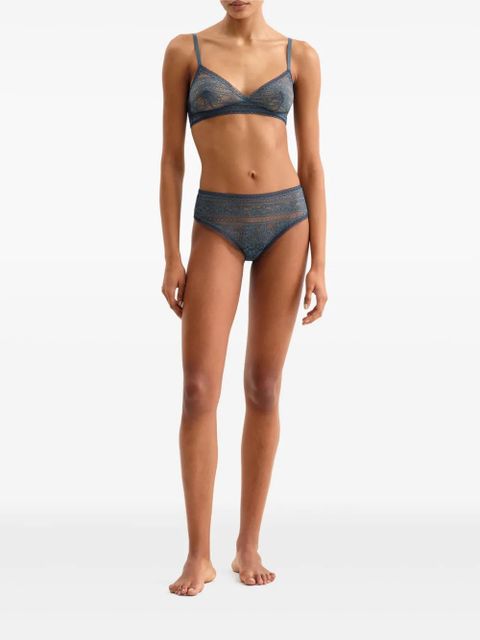 ERES Intriguée lace-trimmed triangle bra - Blue - zdjęcie produktu nr 2