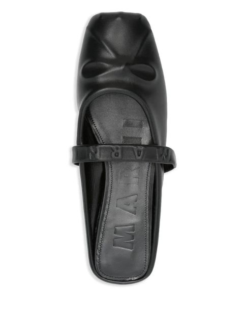 Marni leather mules - Black