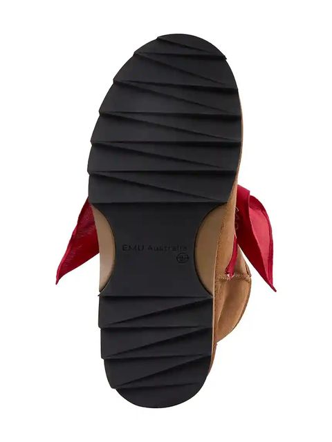 Emu Australia śniegowce zamszowe Sharky Mini Bandana kolor brązowy W13199