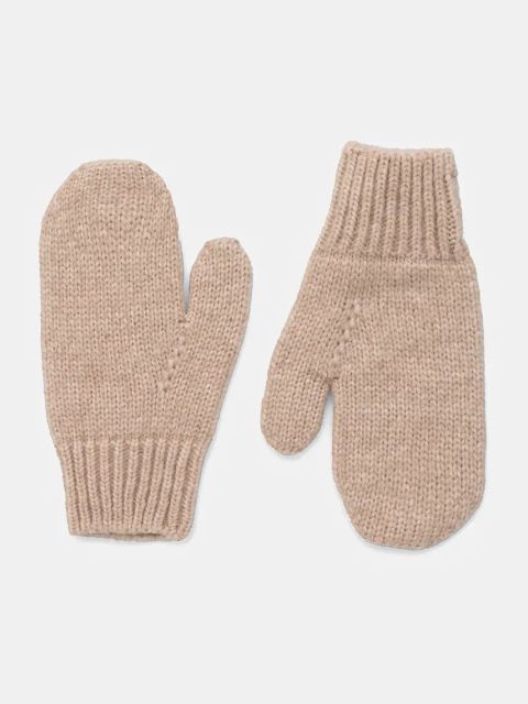 Answear.LAB rękawiczki z wełny merino kolor beżowy