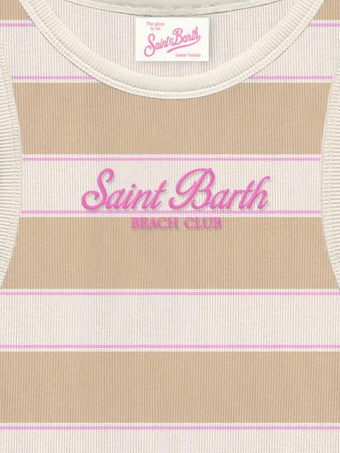 MC2 Saint Barth striped logo tank top - Neutrals - zdjęcie produktu nr 2