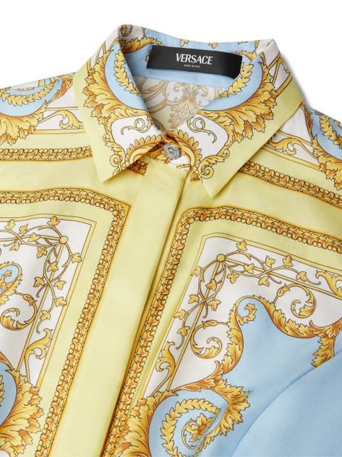 Versace silk midi dress - Blue