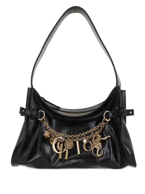 Chloé Charms embellished leather shoulder bag - Black - zdjęcie produktu nr 1