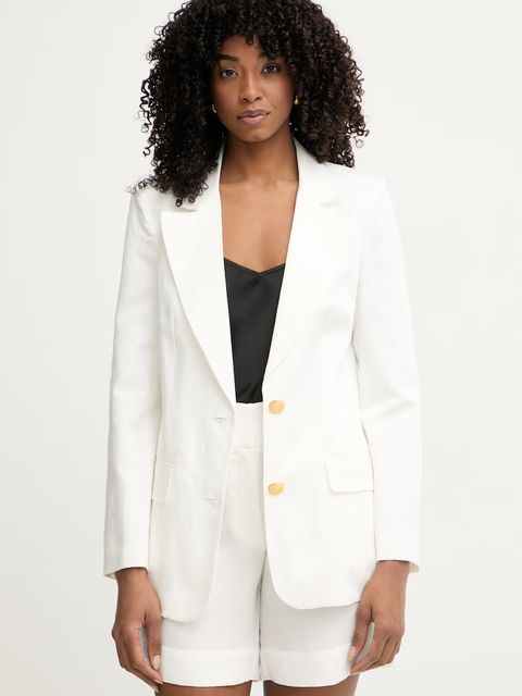 Marciano by Guess marynarka jednorzędowa damska z dodatkiem lnu JANE - zdjęcie produktu nr 1