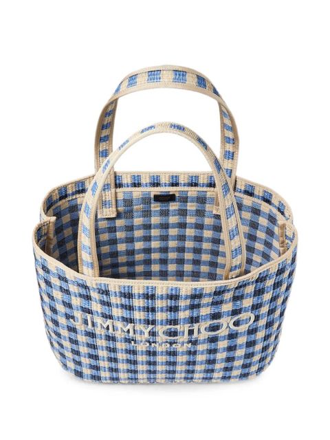 Jimmy Choo East-West beach tote bag - Blue