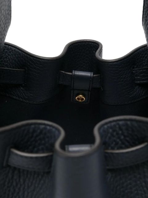 Mulberry Lyra drawstring leather bucket bag - Blue