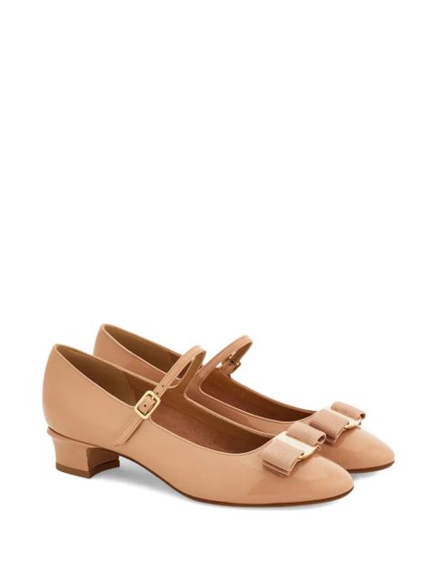 Ferragamo 30mm Mary Jane bow-detail pumps - Neutrals - zdjęcie produktu nr 2