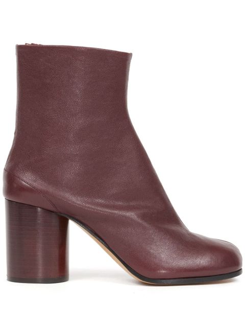 Maison Margiela Tabi 80mm leather ankle boots - Red - zdjęcie produktu nr 1