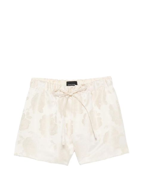 Simone Rocha elasticated rose shorts - Neutrals - zdjęcie produktu nr 1