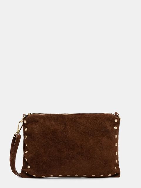 Answear.LAB torebka zamszowa kolor brązowy - zdjęcie produktu nr 1