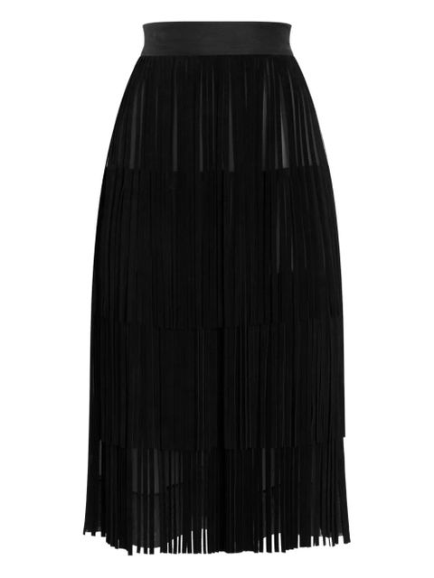 Dolce & Gabbana fringed organza skirt - Black - zdjęcie produktu nr 1