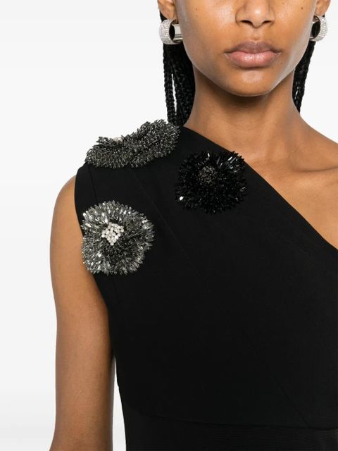 Balmain crystal-embellished dress - Black