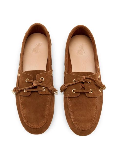 Ancient Greek Sandals Pliara suede loafers - Brown