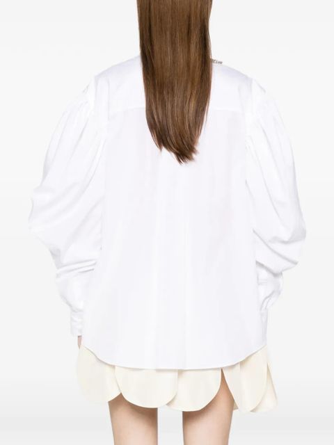 Simone Rocha draped sleeve shirt - White