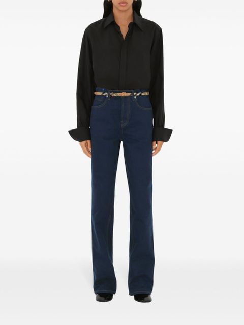 Burberry checkered B-buckle belt - Neutrals