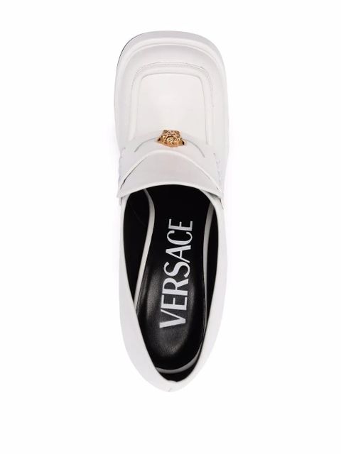 Versace Intrico platform loafers - White