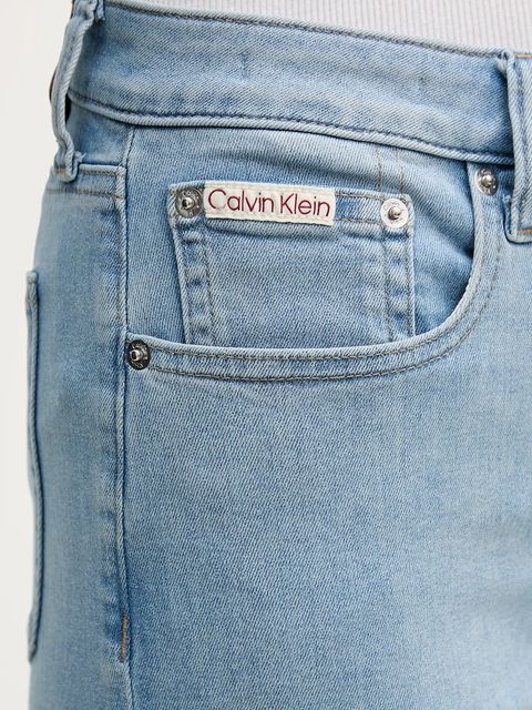 Calvin Klein Jeans jeansy damskie kolor niebieski LV047E617G