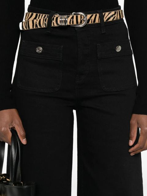 Maje flap-pocket jeans - Black